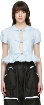 Sandy Liang, Sandy Liang | Blue Elise Blouse商品图片 6.8折