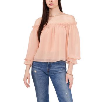 1. State是什么牌子, 1. State | Women's Long Sleeve Off the Shoulder Top商品图片 