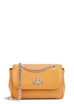 Vivienne Westwood | Small mustard vegan leather cross-body pouch商品图片,