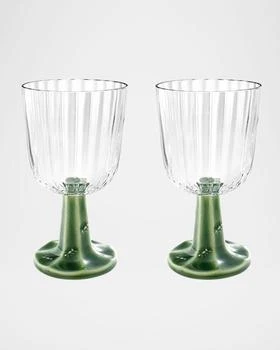 Bordallo Pinheiro | Patio Glass Goblets, Set of 2,商家Neiman Marcus,价格¥1637