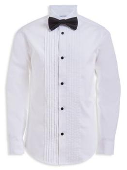 推荐Boy's 3-Piece Tuxedo Shirt, Bowtie & Hanky Set商品