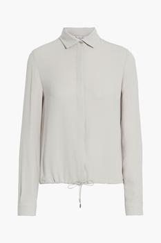 Loro Piana | Gathered silk crepe de chine shirt商品图片,1.5折