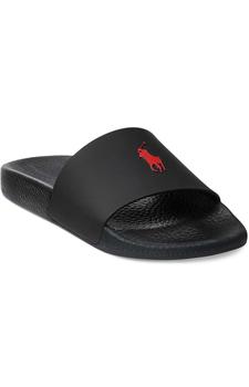 推荐(809852071004) Polo Sport Slides - Black/Red商品