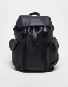 Fenton | Fenton two pocket backpack in black,商家ASOS,价格¥170