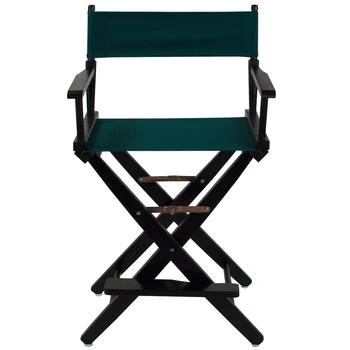 American Trails | Extra-Wide Premium 24"  Directors Chair Black Frame W/Hunter Green Color Cover,商家Premium Outlets,价格¥845