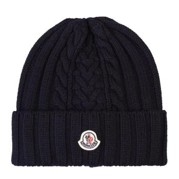 推荐Moncler 盟可睐 女士蓝色羊毛帽子 9Z70600-A9146-778商品
