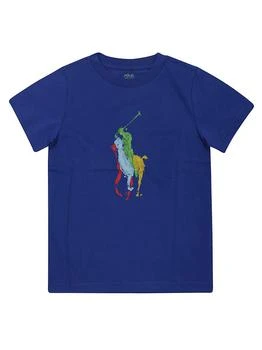 Ralph Lauren | Ralph Lauren Kids Big Pony Printed Crewneck T-Shirt,商家Cettire,价格¥235