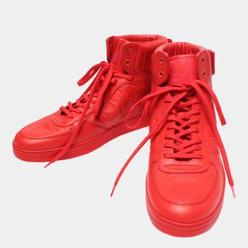 路易威登男鞋, [二手商品] Louis Vuitton | Louis Vuitton Red Monogram Rivoli Sneakers SIZE 8 1/2/EU 39商品图片 