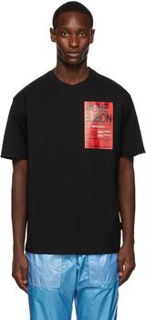 Moncler | 黑色徽标 T 恤商品图片,