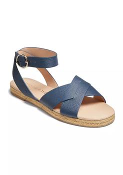 product Slotted Sloane Pebbled Espadrille Flatform Sandals image