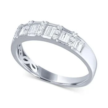Macy's | Diamond Baguette Wedding Band (3/8 ct. t.w.) in 14k White Gold,商家Macy's,价格¥13559