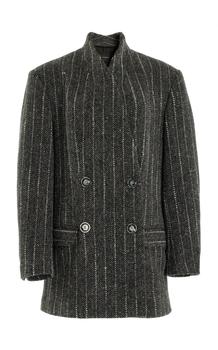 推荐Women's Lila Double-Breasted Wool Coat - Grey - FR 34 - Moda Operandi商品