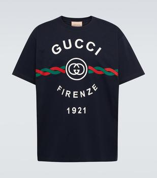 Gucci | Logo棉质针织T恤商品图片,