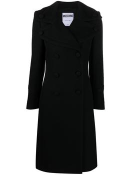 推荐Moschino Women's  Black Wool Coat商品
