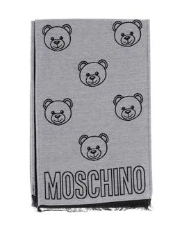 Moschino | Moschino Logo Printed Fringed Scarf 7.2折
