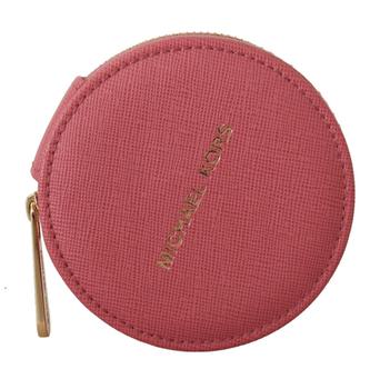Michael Kors | Michael Kors Pink Leather Zip Round Pouch Purse Storage Wallet商品图片,8.3折