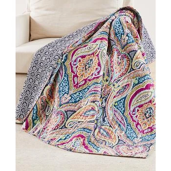 Levtex | Magnolia Paisley Tapestry Reversible Quilted Throw, 50" x 60",商家Macy's,价格¥369