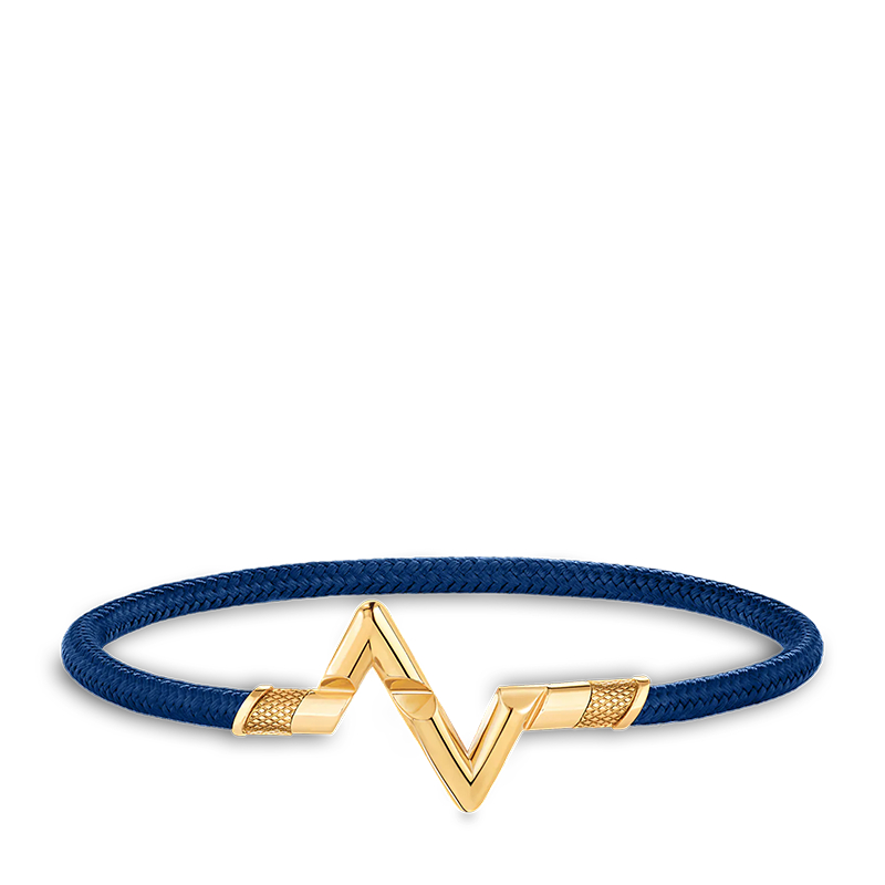 Louis Vuitton Lv volt upside down bracelet, pink gold ( Q95977)