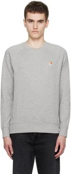 Maison Kitsune | Gray Fox Head Sweatshirt,商家SSENSE,价格¥934