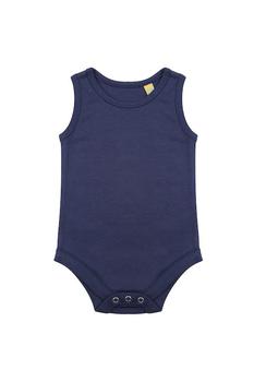 商品Larkwood Unisex Baby Cotton Bodysuit Vest (Navy),商家Verishop,价格¥106图片
