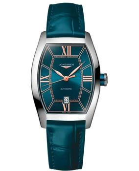 Longines | Longines Evidenza Automatic Blue Dial Leather Strap Women's Watch L2.142.4.96.2 7.5折