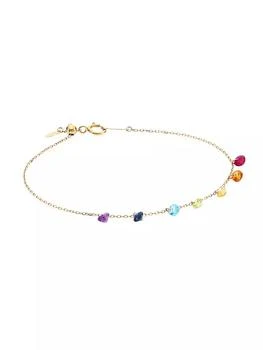 Persée | Chakras 18K Yellow Gold & Multi-Stone Chain Bracelet,商家Saks Fifth Avenue,价格¥3922