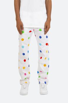 mnml牛仔裤, MNML | V290 Dot Baggy Denim - White商品图片 7折