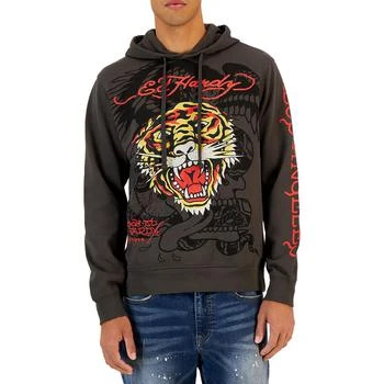 推荐Ed Hardy Mens Relaxed Fit Cotton Hoodie商品