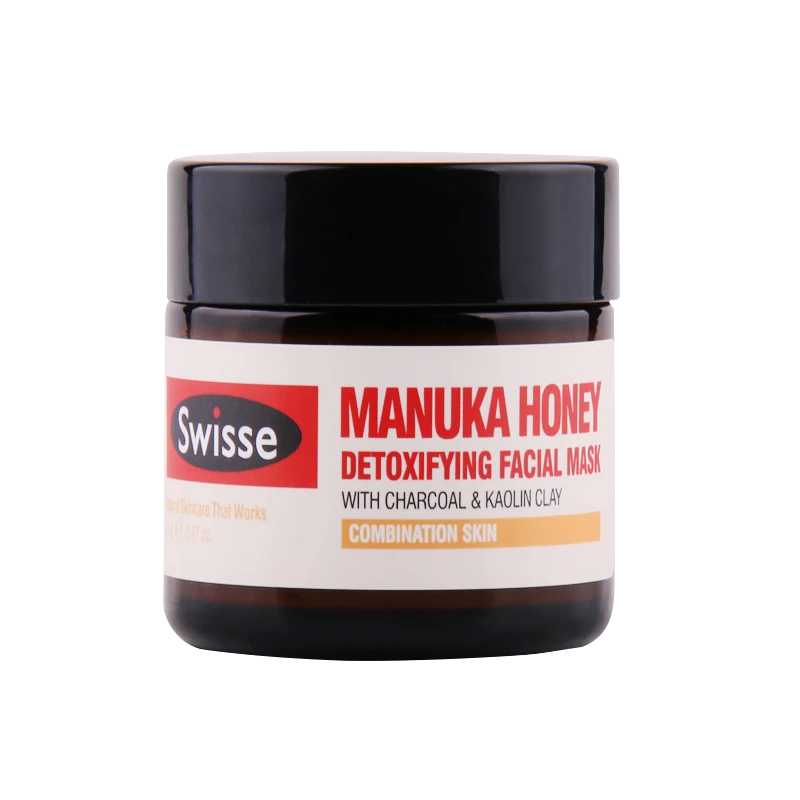 澳洲Swisse麦卢卡蜂蜜清洁面膜深层控油吸附黑头收缩毛孔70g,价格$14