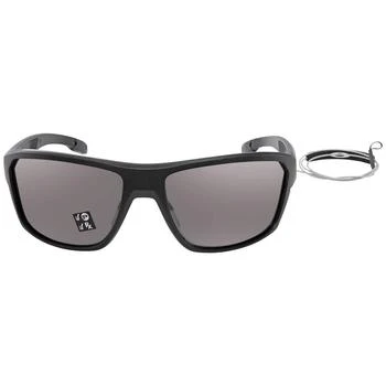 推荐Split Shot Prizm Dark Grey Polarized Rectangular Men's Sunglasses OO9416 941624 64商品
