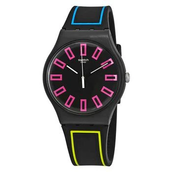 Swatch | Around The Strap Black Dial Watch SUOB146 7折, 满$75减$5, 满减