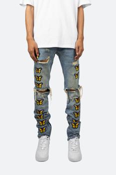 mnml m1, MNML | M188 Butterfly Slim Denim - Blue商品图片 4.8折