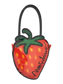 推荐Moschino Strawberry-Shaped Open Top Shoulder Bag商品