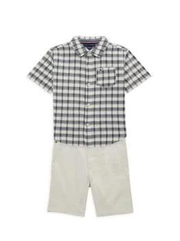 Tommy Hilfiger | Little Boy's Checked Shirt & Shorts Set 4.7折