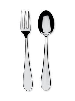 商品Mepra | Natura 2-Piece Fork & Spoon Serving Set,商家Saks Fifth Avenue,价格¥576图片