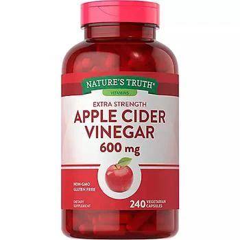 Nature's Truth | Nature's Truth Apple Cider Vinegar 600 mg Extra Strength Capsules (240 ct.),商家Sam's Club,价格¥125