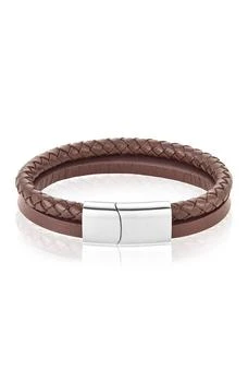 ADORNIA | Leather Braided Combo Bracelet 1折, 独家减免邮费