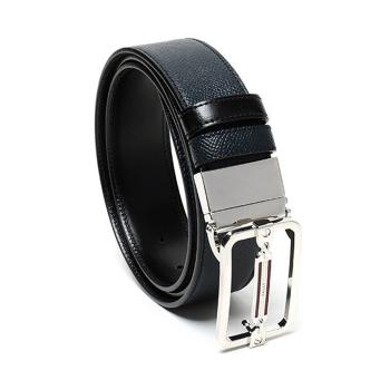 牛皮bally皮带, Bally | BALLY 男士藏蓝色牛皮板扣可裁剪腰带 6226699商品图片 独家减免邮费