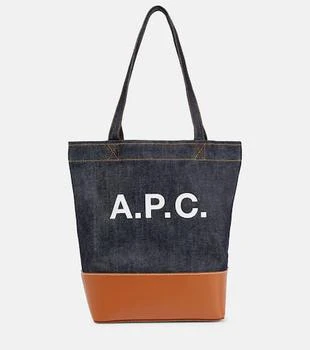 A.P.C. | Axelle Logo皮革包边饰托特包 6.9折