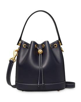 tory burch水桶包, Tory Burch | T Monogram Leather Bucket Bag商品图片 独家减免邮费