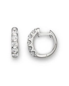 Bloomingdale's | Diamond Bar Band Hoop Earrings in 14K White Gold, 1.0 ct. t.w. - 100% Exclusive,商家Bloomingdale's,价格¥35687