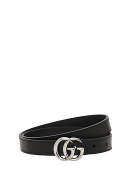 product 2cm Gg Marmont Leather Belt image