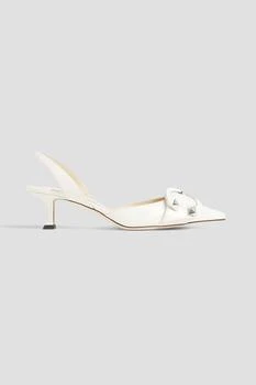 Jimmy Choo | Moni 50 embellished leather slingback mules,商家THE OUTNET US,价格¥2862