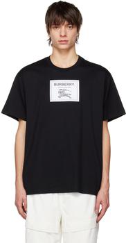 Burberry | Black Patch T-Shirt商品图片,