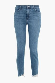 推荐Alana distressed mid-rise skinny jeans商品
