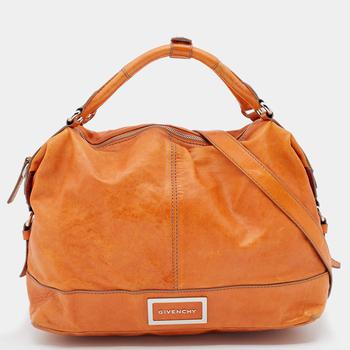[二手商品] Givenchy | Givenchy Orange Leather Satchel商品图片,6.3折, 满1件减$100, 满减