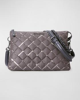 MZ Wallace | Crosby Pippa Large Sequin Quilted Crossbody Bag商品图片,