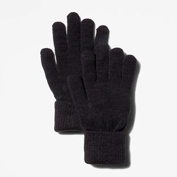 推荐Touchscreen Gloves with Turn-up Cuffs for Men in Black商品