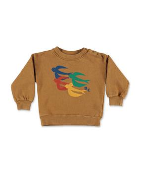 推荐Bobo Choses Felpa Marrone Chiaro In Cotone Organico商品