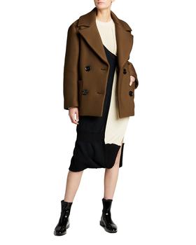 推荐Coated Double-Breasted Peacoat商品